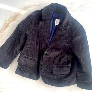 Gap toddler holiday  black velvet blazer size 2T